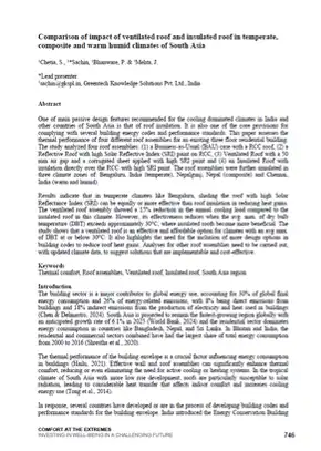 Comparison_ventilated roof _ insulated roof_composite & warm humid_South Asia_2025